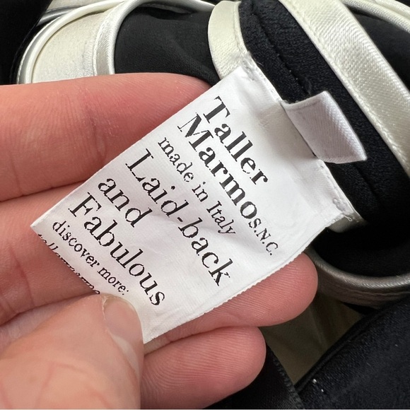 Taller Marmo Largo Mar Striped Crepe Flared Pants - Picture 11 of 11